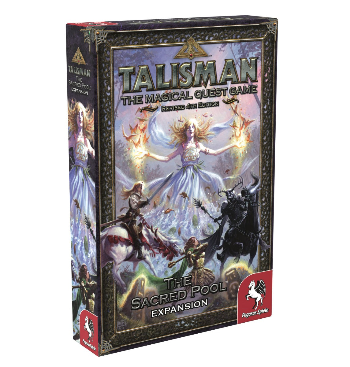 Talisman, The Magical Quest Game, 4th edition, adventure, brætspil, udvidelse, expansion, the sacred pool, Pegasus spiele