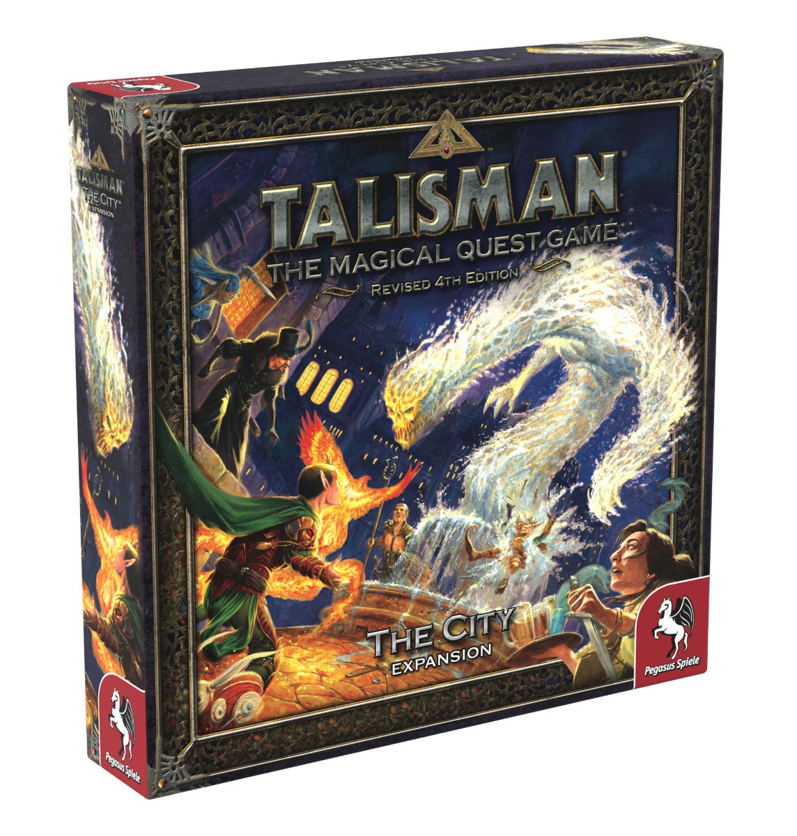 Talisman, The Magical Quest Game, The City, Expansion, Udvidelse, Pegasus Spiele, Games Workshop, Adventure, Eventyr, Brætspil