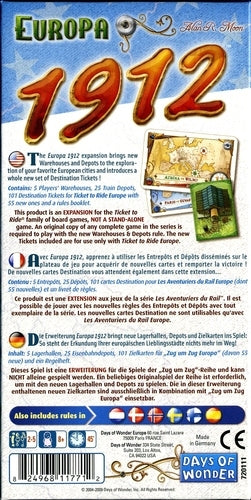 Ticket to Ride - Europa 1912; Familiespil; Brætspil