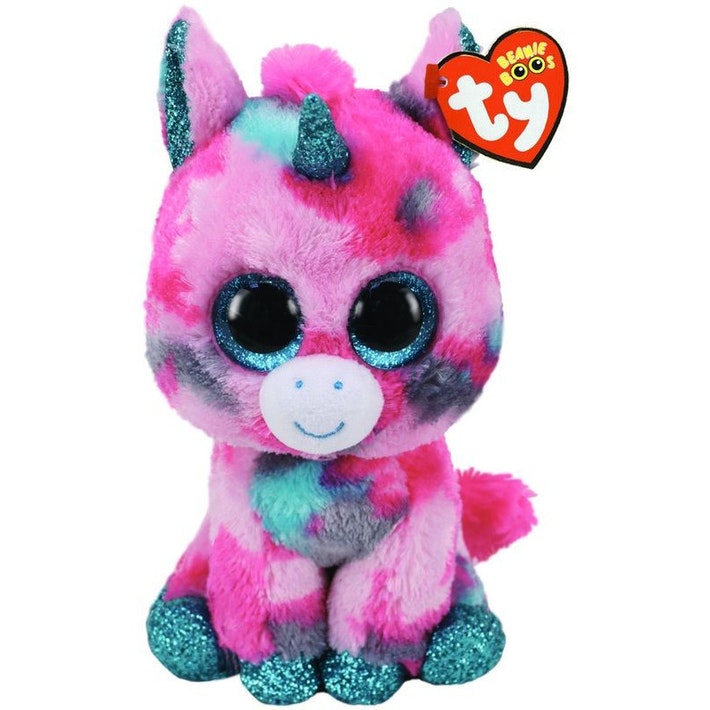 TY Beanie Boos Gumball - Unicorn Pink/Aqua Reg.