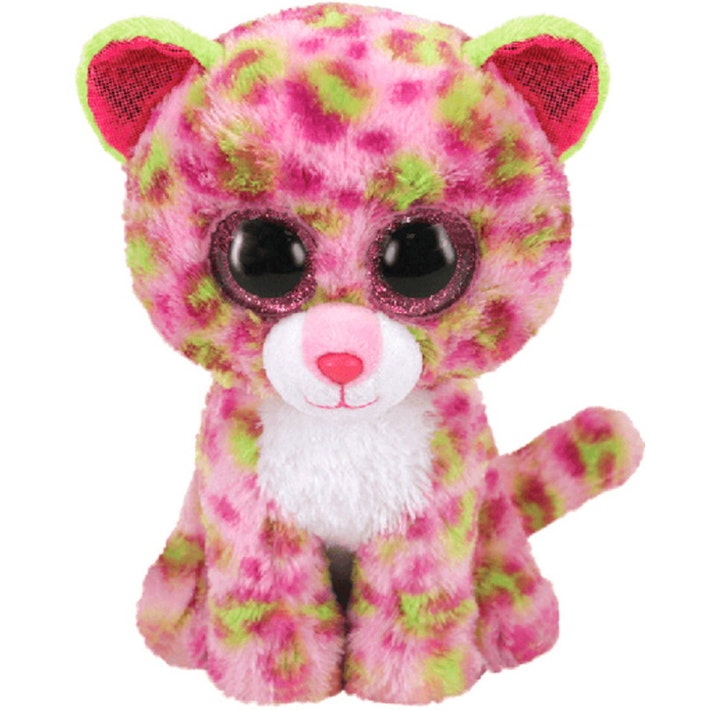 TY Beanie Boos LAINEY - pink leopard med.