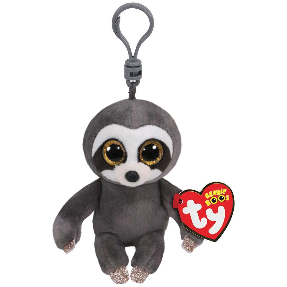 TY Beanie Boos DANGLER - grey sloth clip