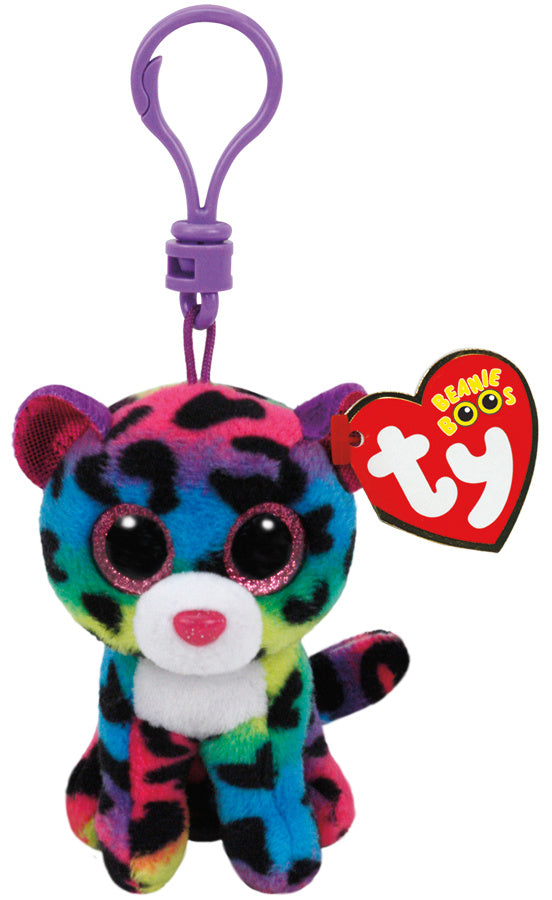 TY Beanie Boos DOTTY - multicolor leopard clip