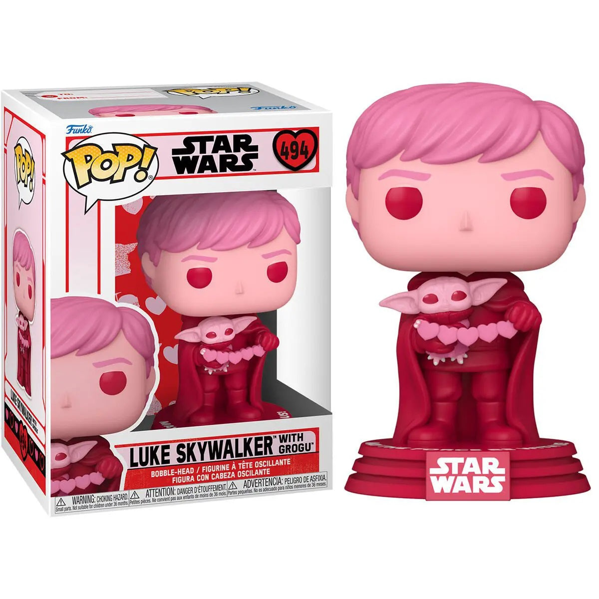 Funko Pop! Star Wars: Valentines Luke Skywalker & Grogu #494