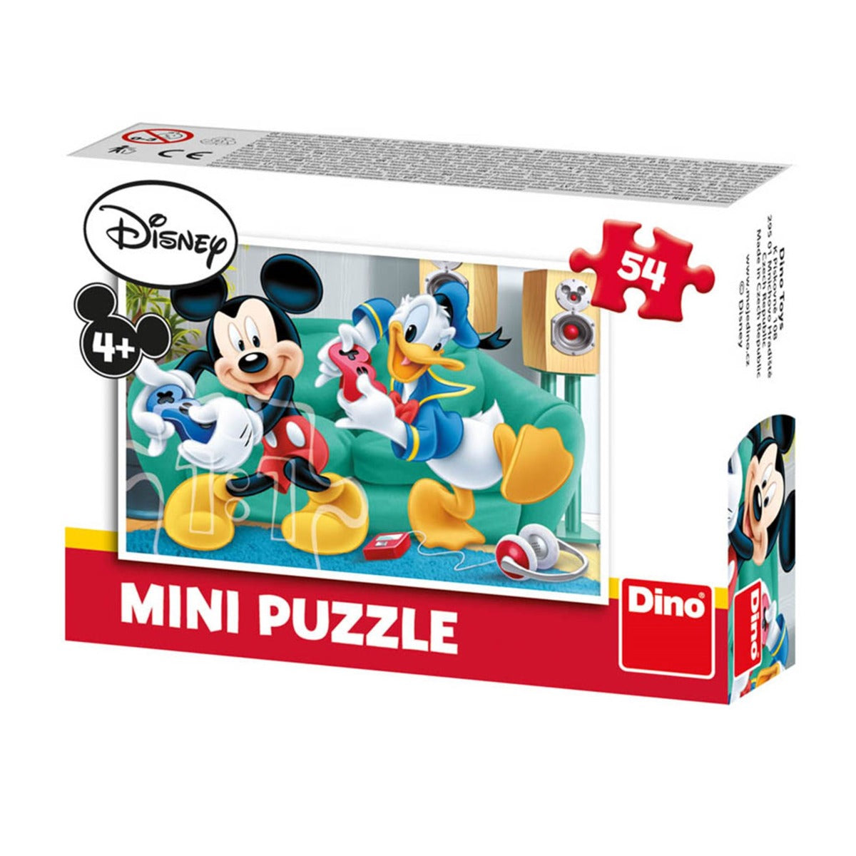 Puslespil - Minipuslespil: Disney - Mickey Mouse, 54 brikker