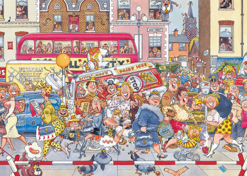 Puslespil - Wasgij Original 3: Vejarbejde!, 1000 brikker