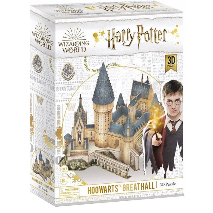 3D puslespil - Harry Potter: Hogwarts Great Hall, 185 brikker